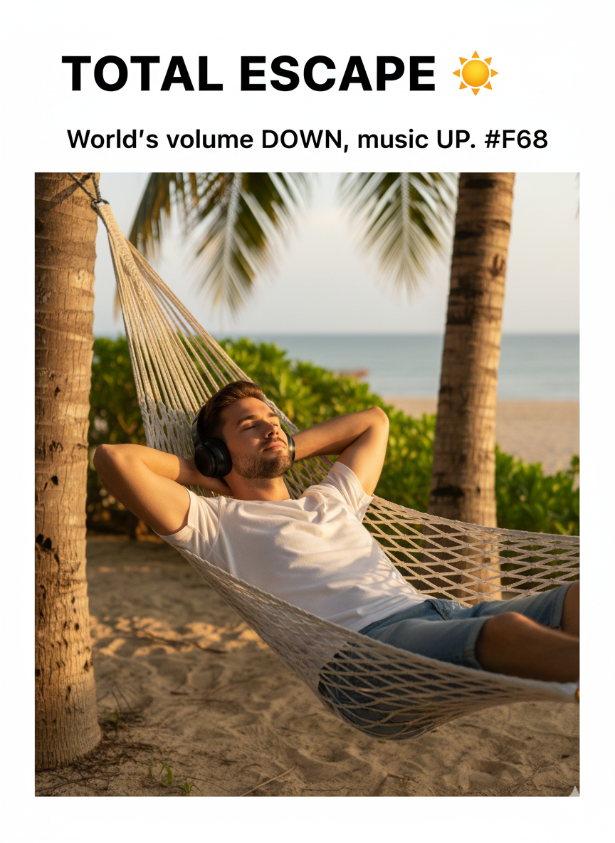 Phones Wireless Sem Fio F68 — Liberdade, Estilo e Som de Alta Definição